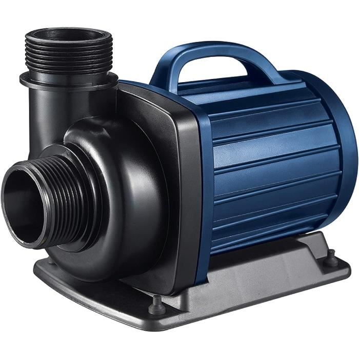 Pompe De Bassin 12V 90W Aquaforte - Débit 12.000 L/h, Hauteur 5,5m - Marche à Sec Auto