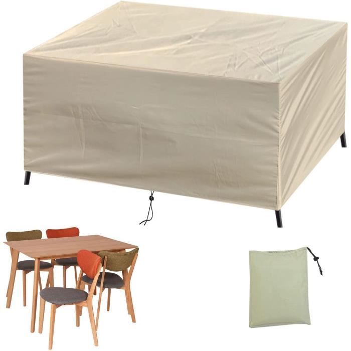 Housse Salon de Jardin,150x90x75cm Rectangulaire Housse Table de Jardin