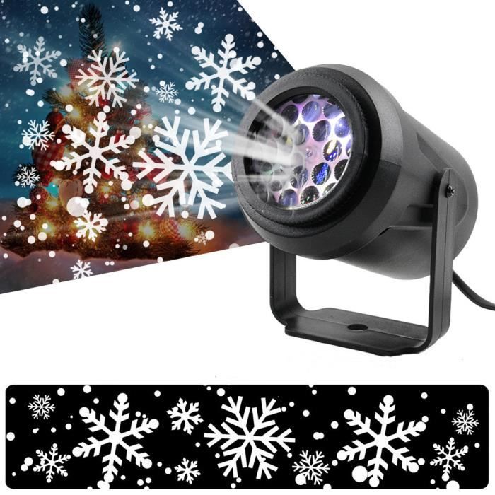 projecteur de neige intérieur et extérieur éclairage de projecteur de neige ip65 étanche lampe décorative pour jardin,maison,noël,fê