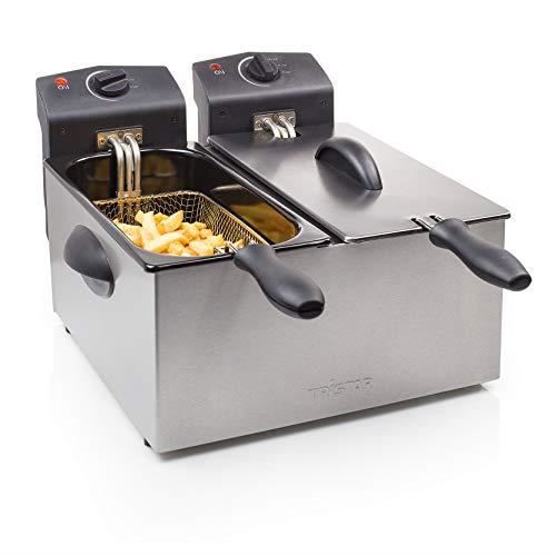 Friteuse Tristar FR-6937 – Contenance 2 x 3 l – Les deux cuves peuvent être utilisées séparément. FR-6937