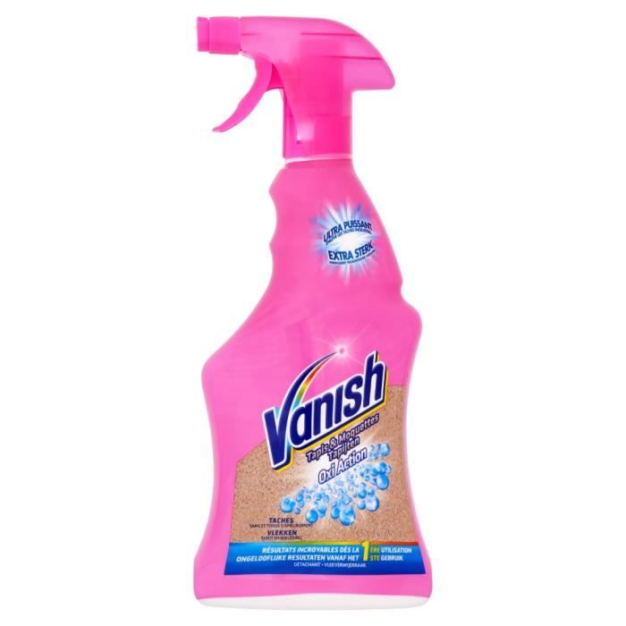 Vanish Oxi Action Nettoyant et Détachant pour Moquette et Tapisserie Spray  1,5 L (3 Bouteilles x 500 ml) : : Epicerie