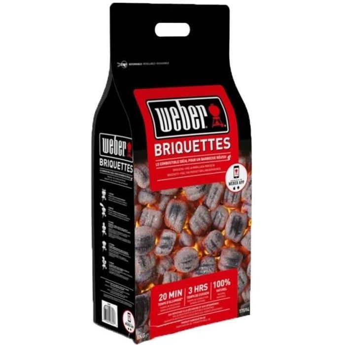 Sac de 8kg de briquettes - WEBER - 17591