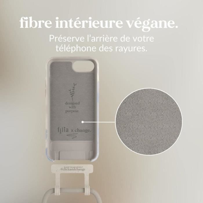 Coque IPhone Vintage Fleurie Bleue Et Beige - Modèles 11 à 15, Résistante, Charge Sans Fil