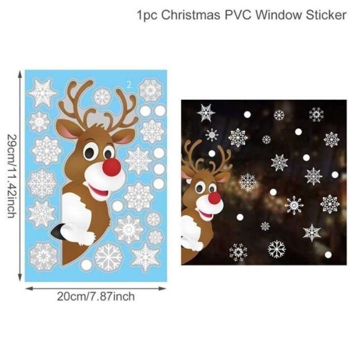 Décoration murale,Autocollants muraux de noël en forme de pin,ligne de