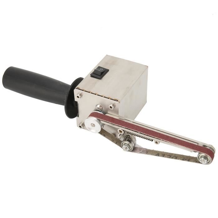 Ponceuse à bande Mini meuleuse électrique réglable à main polisseuse AC ...