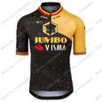 L - Maillot de Cyclisme Jumbo Visma France Tour pour Homme,Vêtements de cyclisme Wout van Aert Champion de Be-1