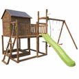 SOULET - Aire de jeux pour enfant maisonnette avec portique - COTTAGE son kit d'accessoire BATEAUEn Bois -Pour Particulier-1