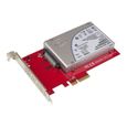 STARTECH Adaptateur U.2 vers PCIe pour SSD U.2 NVMe - SFF-8639 - PCI Express 3.0 x4 - Carte PCIe U.2-1