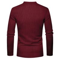 Homme Chemise En Velours Côtelé Chemise Henley T-shirt Manche
