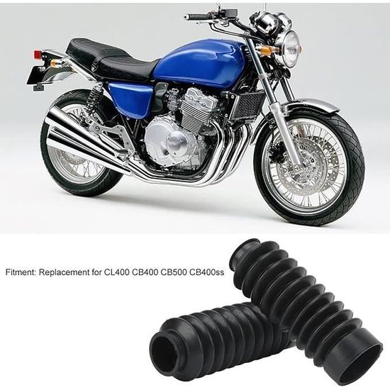 Noir Moto Fourche avant Housse Protection Soufflet Gators Coffre Choc pour Honda