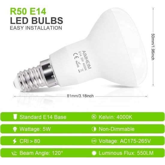 AIMHEIM Ampoules LED G4 Blanc Chaud 2700K, 1.5W G4 LED Equivalent