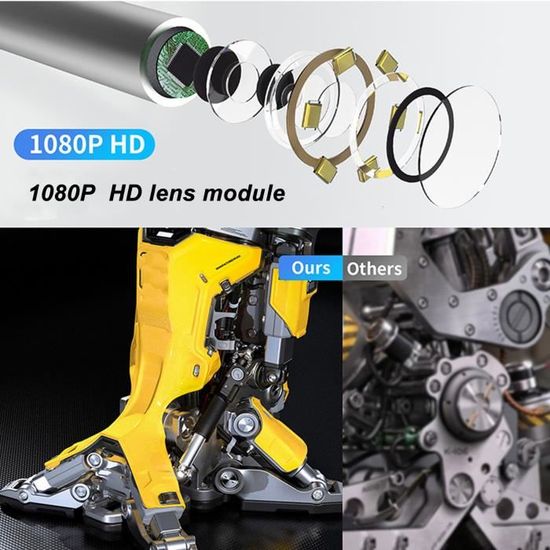 Caméra endoscope étanche FDIT - 20m - 8.5mm - 68 LED - Inspection  canalisations et véhicules - Cdiscount Appareil Photo
