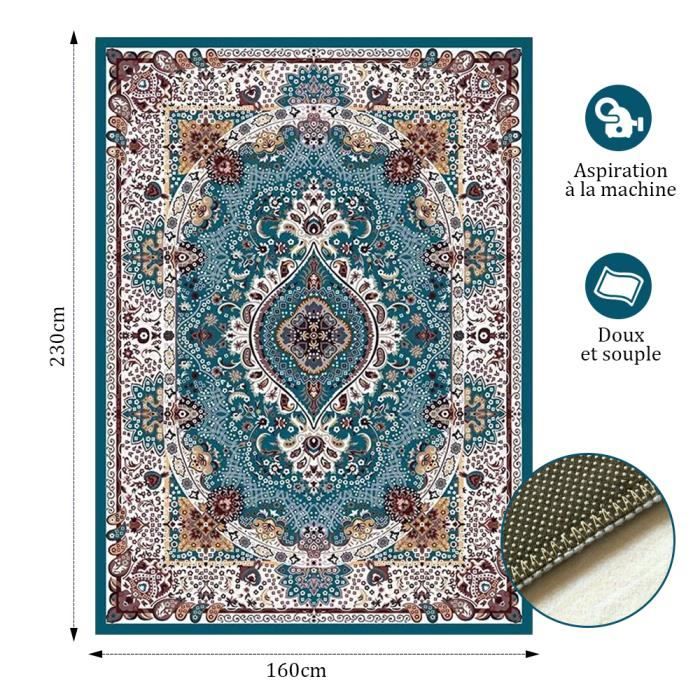 Tapis Mahjong Velours Cristal épais Antidérapant – Livré Avec Sac De Transport, Pour Poker, Cartes, Jeux De Tuiles (110 Cm)