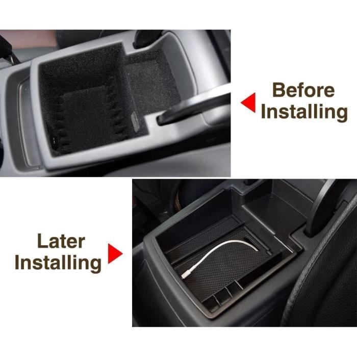 Accoudoir Central Pour Renault Clio 5 - Boîte De Rangement Rétrofit, Double Couche, Sans USB