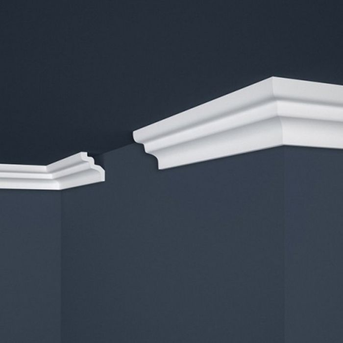 Corniche cache rideaux | 78 x 87 mm | polystyrène Corniche cache rideaux | 78 x 87 mm | polystyrène