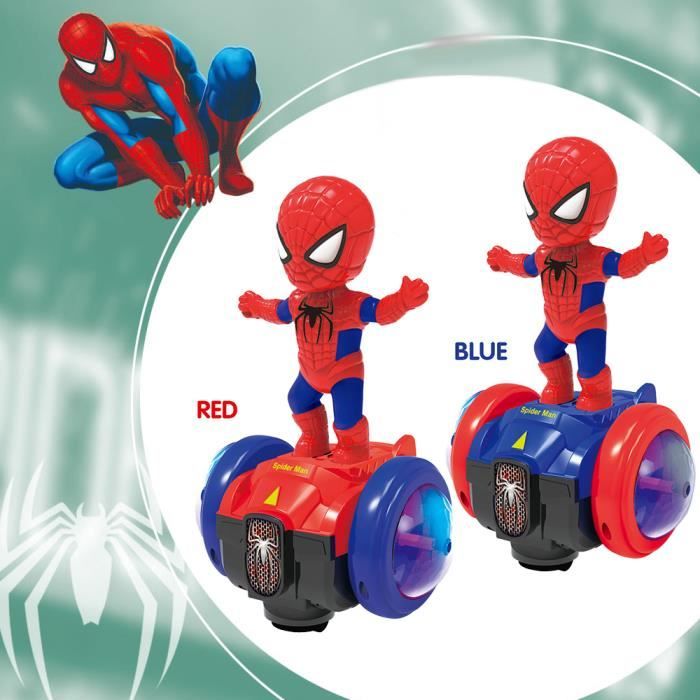 Spider-Man Kids, Jouets Spider-Man, Support de Sol Rotatif à 360 ° pour  Musique légère électrique Cool, Scooter d'équilibre, Voiture Jouet pour  Enfants, Jeux pour 14+ : : Jeux et Jouets