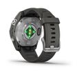 GARMIN - Fenix 7S Pro Solar Edition - Montre connectée à haute performance - Acier, Silver avec bracelet gris-2