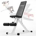 Banc de Musculation Inclinable PHYSIONICS - Dossier Réglable, Charge Max. 200kg - Fitness, Gym-2
