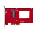STARTECH Adaptateur U.2 vers PCIe pour SSD U.2 NVMe - SFF-8639 - PCI Express 3.0 x4 - Carte PCIe U.2-2