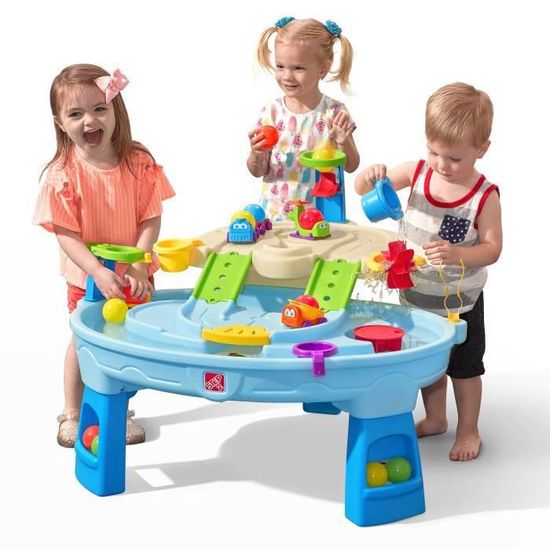 Table D'eau Step2 Discovery Ball – Jeu D'eau Avec 10 Balles, Système De Poulie, Flipper, Rampes, Pour Apprendre La Physique En S'amusant Dès 3 Ans