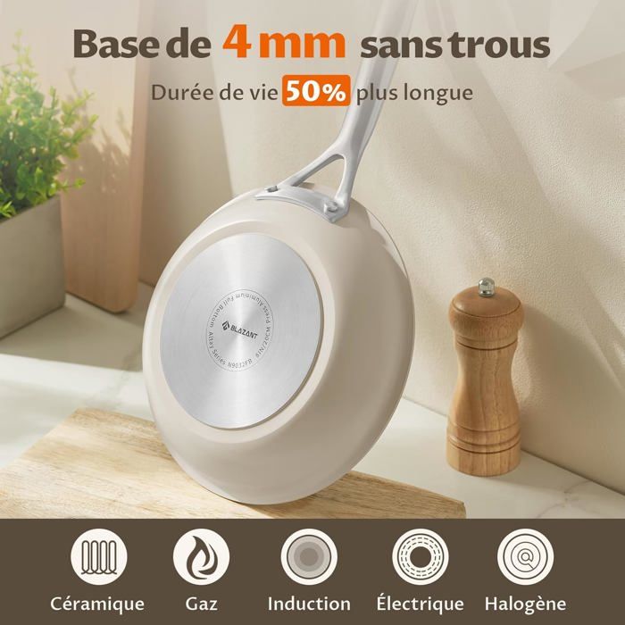 Lot 4 Poêles 20 24 28 30cm Espace Cuisine Professionnel