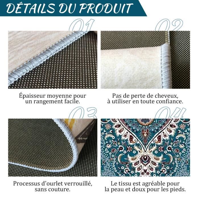 Tapis Mahjong Velours Cristal épais Antidérapant – Livré Avec Sac De Transport, Pour Poker, Cartes, Jeux De Tuiles (110 Cm)