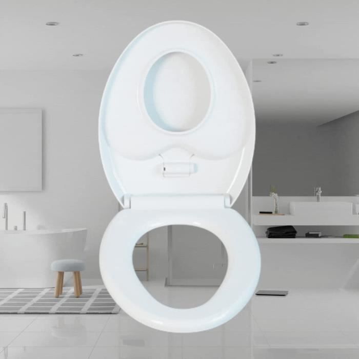 3 En 1 Abattant Wc Fermeture En Douceur, Abattant Wc Familial Avec Enfant  Intégré-Fixation En Plastique-Abattant Wc Blanc-Net[q542] - Cdiscount  Bricolage