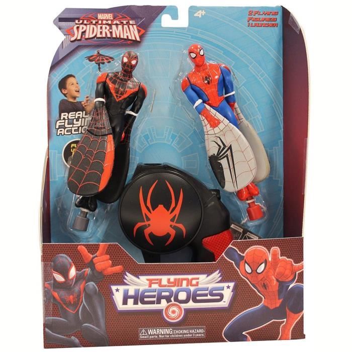 Figurine volante avec lanceur Flying Heros Spiderman