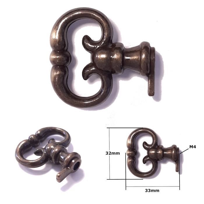 Ancienne Clé De Serrure Française N°19 – Fer Forgé, Déco Maison Vintage, état Neuf