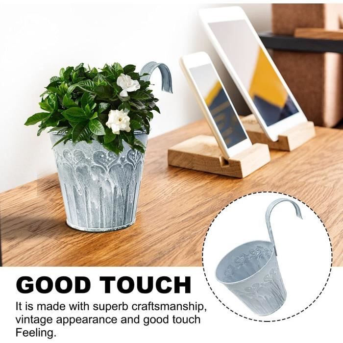 Hemobllo 2pièces Seau à Fleurs Vintage Galvanisé avec Poignée Pot De Plante Rétro pour Décoration De Maison Jardin Et Bureau pour Arrangement Floral Et Décoration Intérieur Hemobllo 2pièces Seau à Fleurs Vintage Galvanisé avec Poignée Pot De Plante Rétro pour Décoration De Maison Jardin Et Bureau pour Arrangement Floral Et Décoration Intérieur