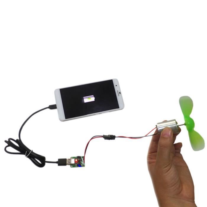 Mini éolienne De Démonstration - Pour Vélo Ou Camping-car - Charge Téléphone Portable - Kit à Monter Soi-même - 8