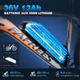 Vélo Électrique VTT 26" FAFREES Hailong One - Moteur 250W - Batterie 36v 10ah -Shimano 21 vitesses - Ville E-Bike - Blanc-3