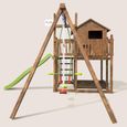 SOULET - Aire de jeux pour enfant maisonnette avec portique - COTTAGE son kit d'accessoire BATEAUEn Bois -Pour Particulier-3