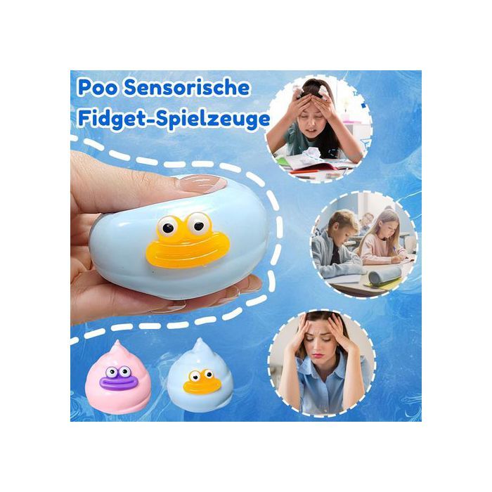 Elastico Poo Stress Relief e divertiti con questo giocattolo, Brown Poo Sensory Toy è un divertente scherzo, magico e squishy antistress Fidget Fiddle Toy