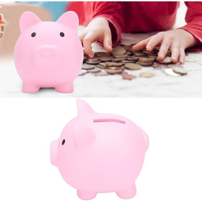 Tirelire Cochon En Vinyle Incassable Pour Enfants - Design Mignon, Facile à Utiliser (17x14x14 Cm)