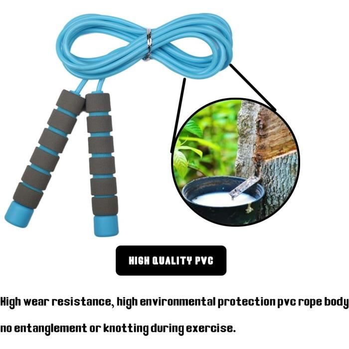 Corde à Sauter Svkiyang Réglable Pour Enfants 3-12 Ans – 240 Cm, Anti-enroulement, Poignée éponge