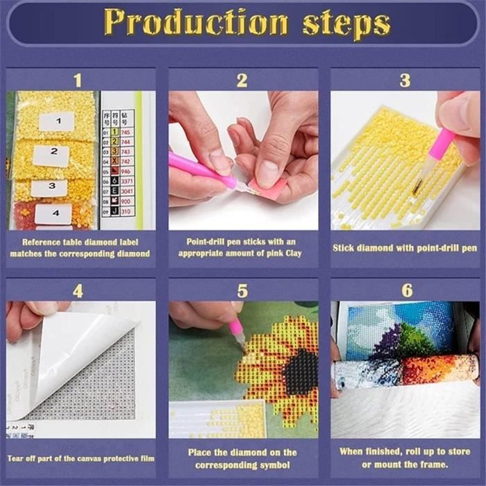 5D Fille Elfe Diamond Painting, Diy Dessin Animé Peinture Broderie Diamant Painting Kit Complet