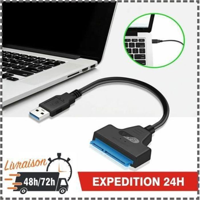 Usb 3.0 Vers Sata 22 Broches Et 12 + 6 Broches Ssd Pcb Câble Adaptateur