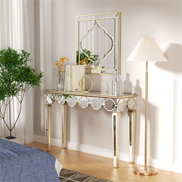 Lark Manor Console De 50 Po Dmitry, Table De Couloir, Table De Vestibule Avec Tablette Inferieure C005956966