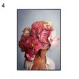 Fleur Moderne Femmes Toile Peinture Salon Mur Art Affiche Image Décor 4 40 50 Cm