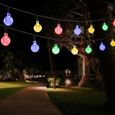 30 LEDs lampe solaire guirlande lumineuse solaire en forme de boule de Lampe Noël décorative pour extérieure（Multicolore）-0