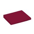 Drap plat 1 place et 2 places 100% coton/57 fils/cm² - Couleur: Linge de lit Rouge - Taille de drap plat: 240 x 300 cm pour lit 2 p-0