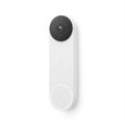 Sonnette de porte sans fil - Google Nest - Doorbell GA01318-FR - Caméra intégrée - 802.11b/g/n - Bluetooth LE - 2.4 Ghz-0