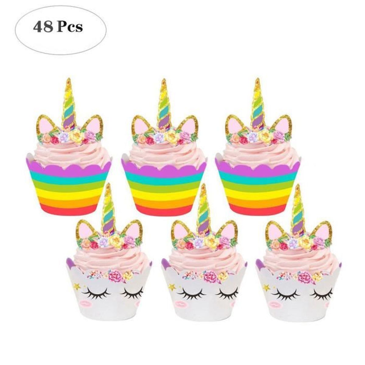 Sedmart 48pcs Caissette Gateau Et Figurine Gateau Licorne Decoration Anniversaire Licorne En Papier Achat Vente Figurine Decor Gateau Cdiscount Sedmart 48pcs Caissette Gateau Et Figurine Gateau Licorne Decoration Anniversaire Licorne En Papier Achat Vente Figurine Decor Gateau Cdiscount