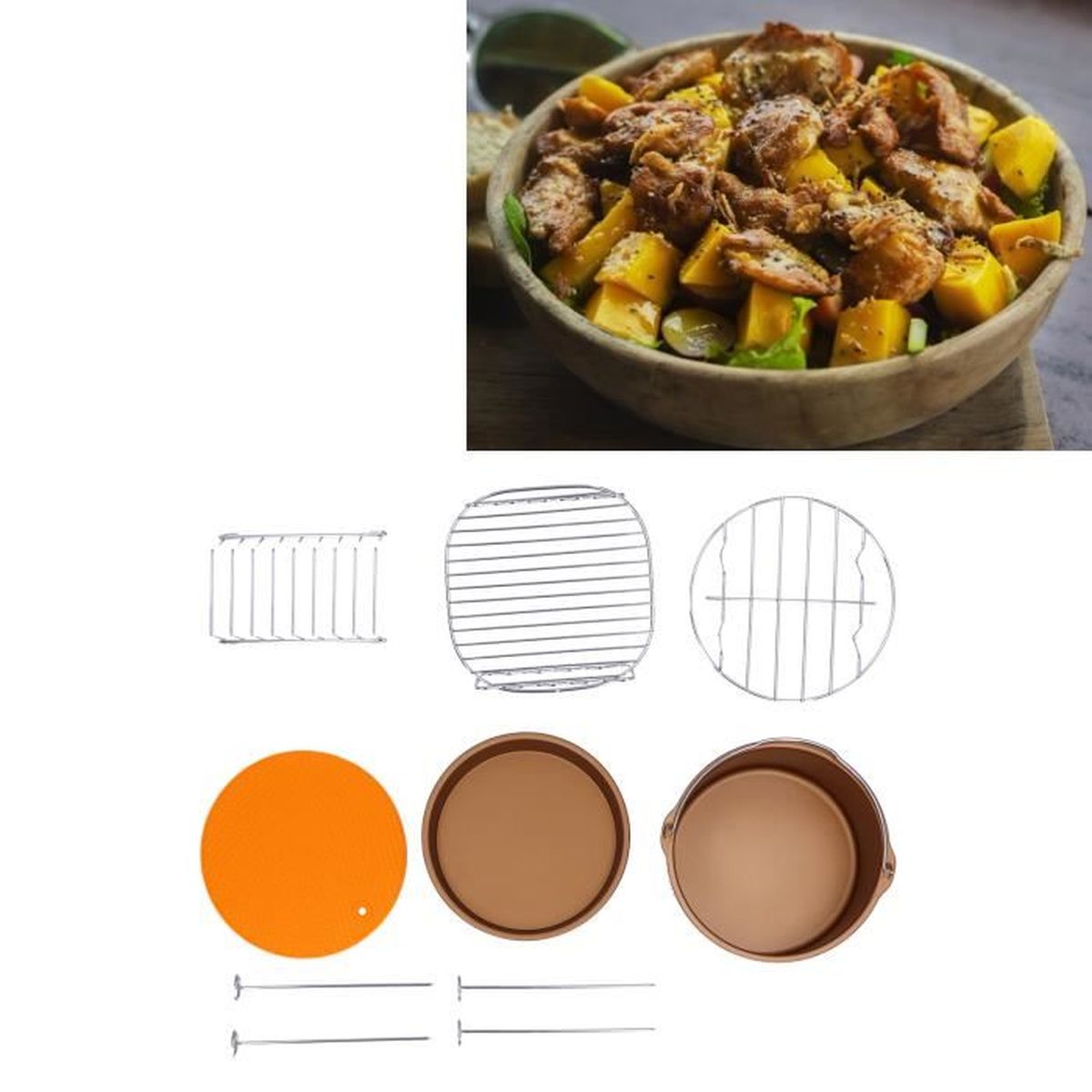 Boucle Magnétique En Silicone Pour Friteuse - 10,4 X 1,4 Cm