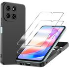 TPF PRODUCTS Coque pour Honor X6b 4G /Honor X6a /Honor X5b /Honor X5b Plus + 2x Verres trempé - Etui Housse Noir Protection Ecran Verre Trempé