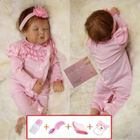 AUCUNE Poupée Reborn ZIYIUI 22"-55 cm Fille Souple en Silicone et Vinyle Lifelike Rose