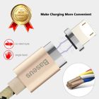 HIGH-TECH & BIEN-ETRE LCC® Métal Connexion Magnétique 8 Pin LED Cable USB (3,3 pi) à Grande Vitesse de Synchronisation pour iPhone 5S 5C66S USB Cable-or
