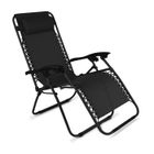 Fauteuil de jardin pliant relax noir - Oviala