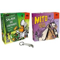 Pack 2 Jeux : Mito + Salade de cafards + Décapsuleur Blumie - Mixte - A partir de 7 ans - Adulte
